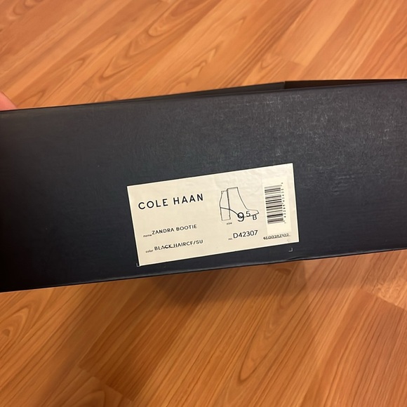 Cole Haan Zandra Bootie. Size 9.5. Black. Calf hair and suede combo. - Picture 14 of 14